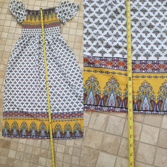 Boho on or off shoulder dress - Picture 3 of 8